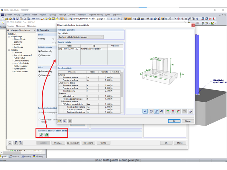 Databáze šablon základů