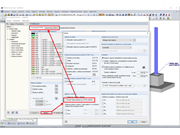 Oddělené zadání zatížení pro posouzení konstrukce a základů