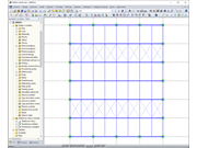 Pohled bez zohlednění pomocných objektů