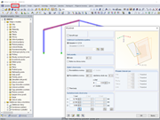 Průmět prutů do nové roviny