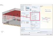 Zohlednění typu okapu při generování zatížení větrem