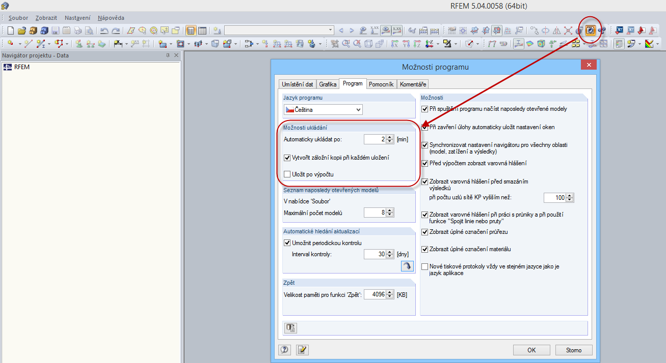 Možnosti ukládání