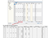 Výsledkové tabulky z RF-CONCRETE Surfaces