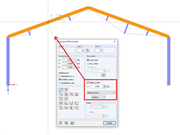 Zadání prutu kolmo na jiný prut