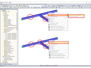 Smazání uzlu a sloučení linií
