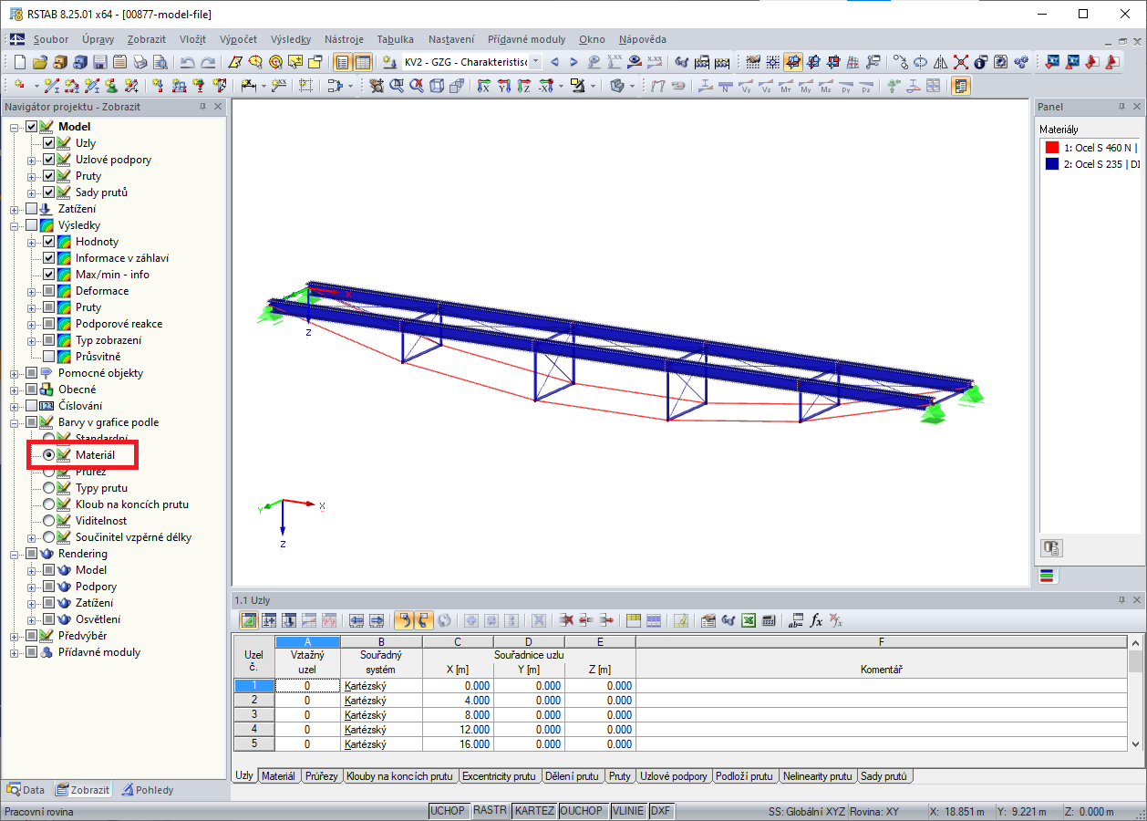Barvy materiálů v grafice