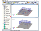 Zobrazení průniků volných zatížení