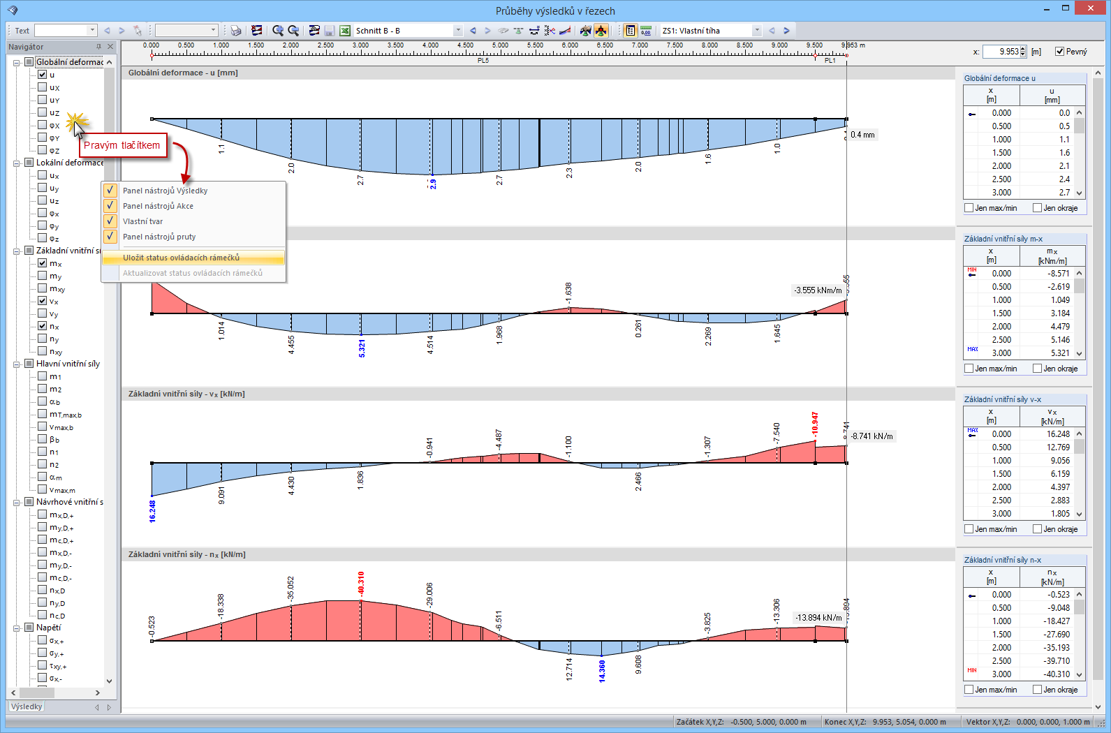 Uložit status ovládacích rámečků