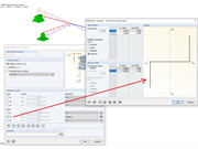 Použití kloubů na konci prutů s vůlí