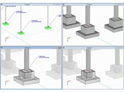 Zobrazení rozměrů základů