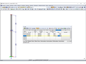 Souřadnice Z uzlu sloupu