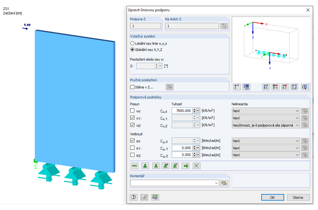Modelování podpor v křížem lepených dřevěných konstrukcích