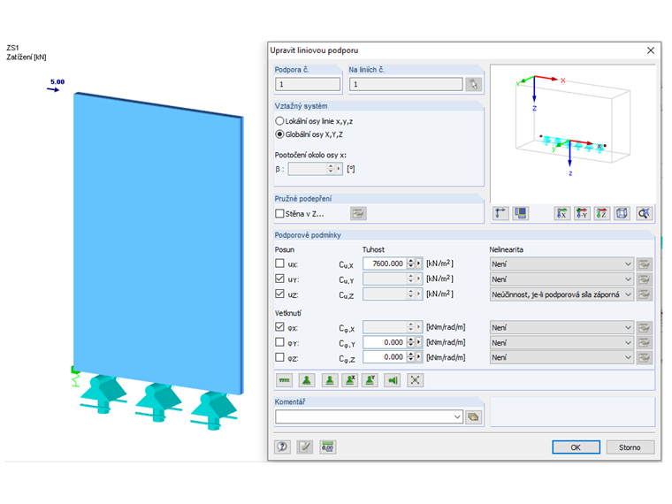 Modelování podpor v křížem lepených dřevěných konstrukcích