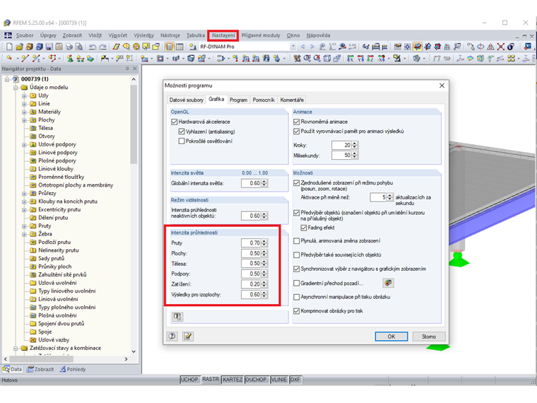 Intezita průhlednosti