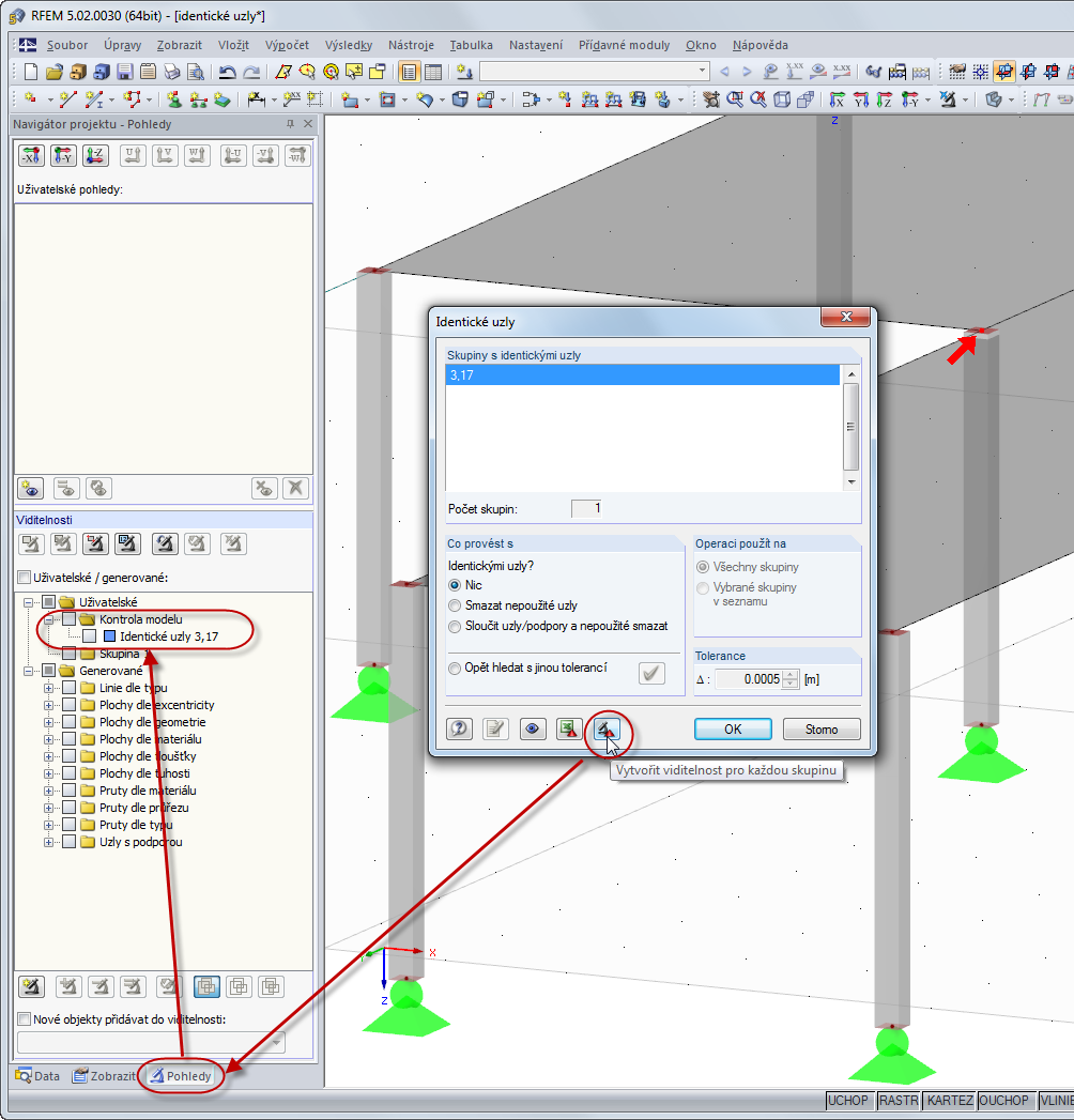 Ansichten aus Modellkontrolle erstellen