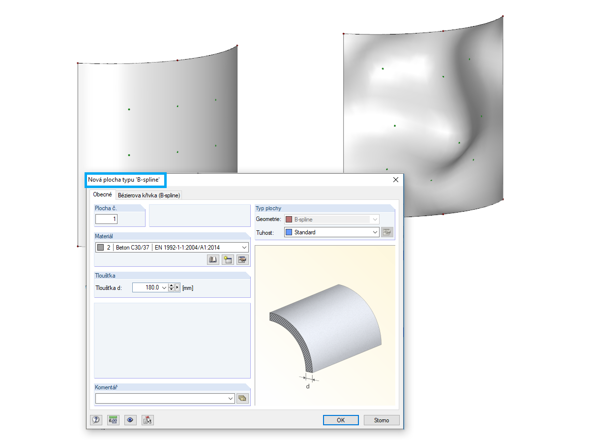 Plochy typu B-spline