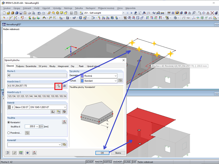 Změna hraničních linií