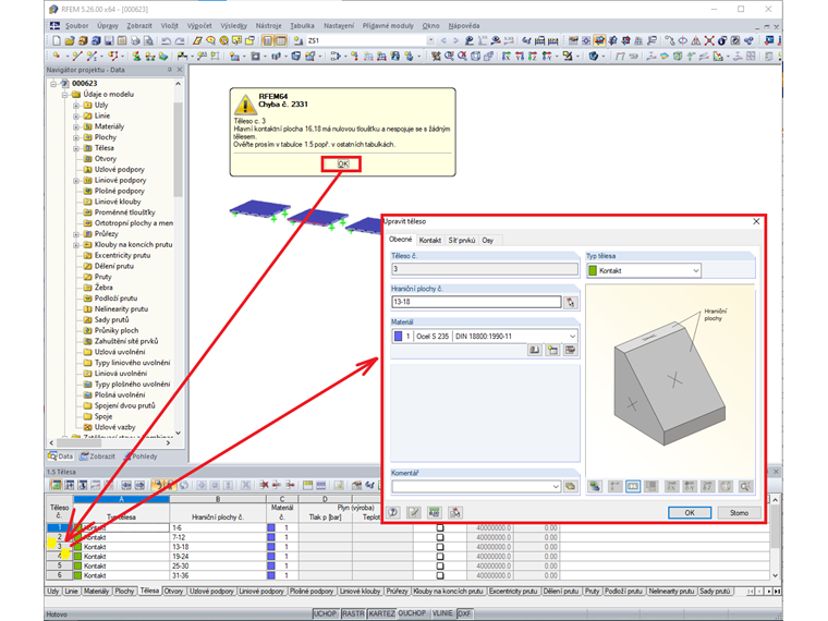 Propojení tabulek a dialogů