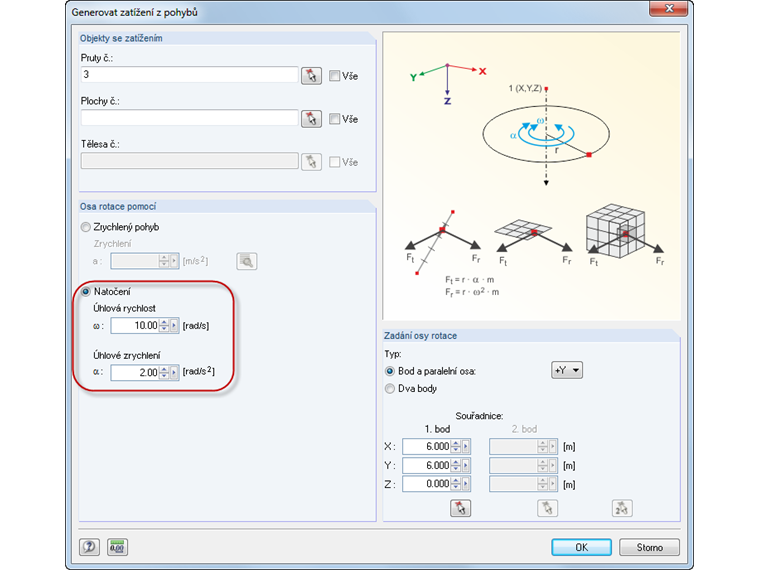 Generování zatížení z pohybu