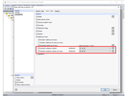 Výběr kombinací zatížení v tiskovém protokolu