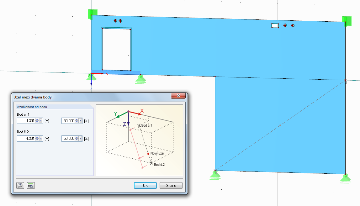 Uzel mezi dvěma body