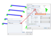 Převzetí natočení prutu v zadání uzlové podpory