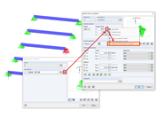 Převzetí natočení prutu v zadání uzlové podpory