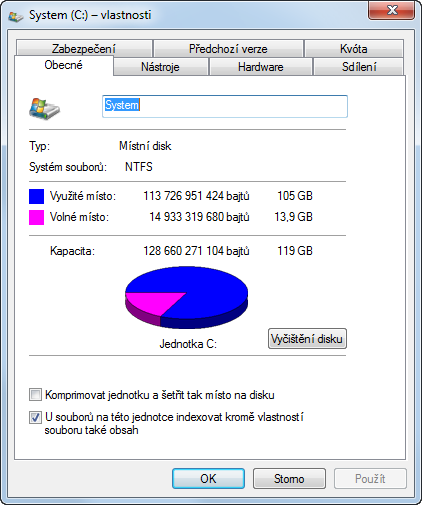 Možné problémy způsobené velkými soubory