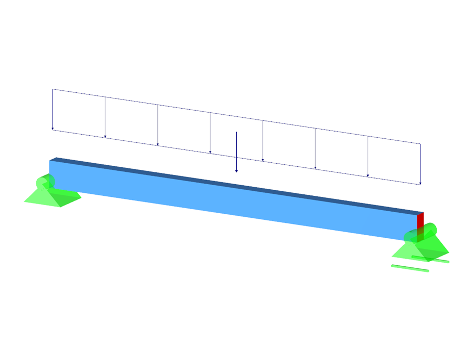 Modelování v programu RFEM 5 | 001 Nosník o jednom poli