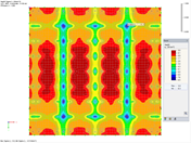 Maximale Druckspannung an der der Plattenoberseite