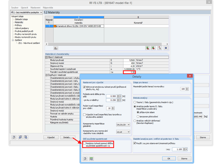 Detaily v RF-/FE-LTB