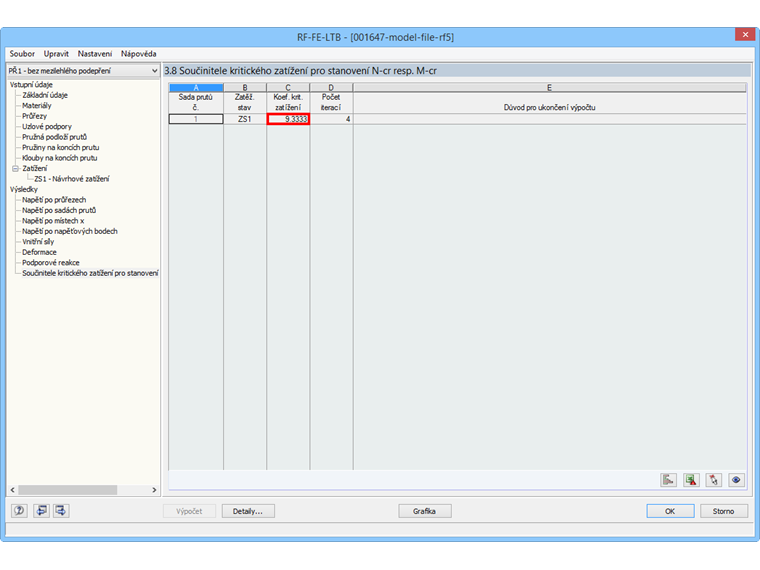 Součinitel kritického zatížení