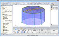 3D-Modell eines Wassertanks in RFEM (© Rocky Summit EC)