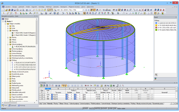 3D-Modell eines Wassertanks in RFEM (© Rocky Summit EC)