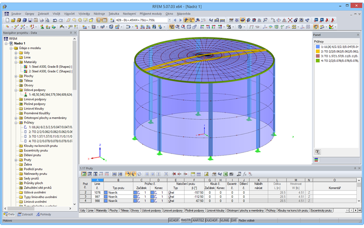 3D-Modell eines Wassertanks in RFEM (© Rocky Summit EC)
