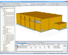 3D model tělocvičny v programu RFEM (© Studio Ergodomus)
