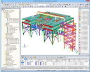 RFEM model zařízení na kontinuální lití s rozšířením (© IB Mauss)