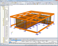Model domu v programu RFEM (© ČVUT)