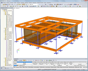 Model domu v programu RFEM (© ČVUT)