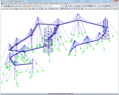 Celý model konstrukce v programu RFEM (© Meyer+Schubart)