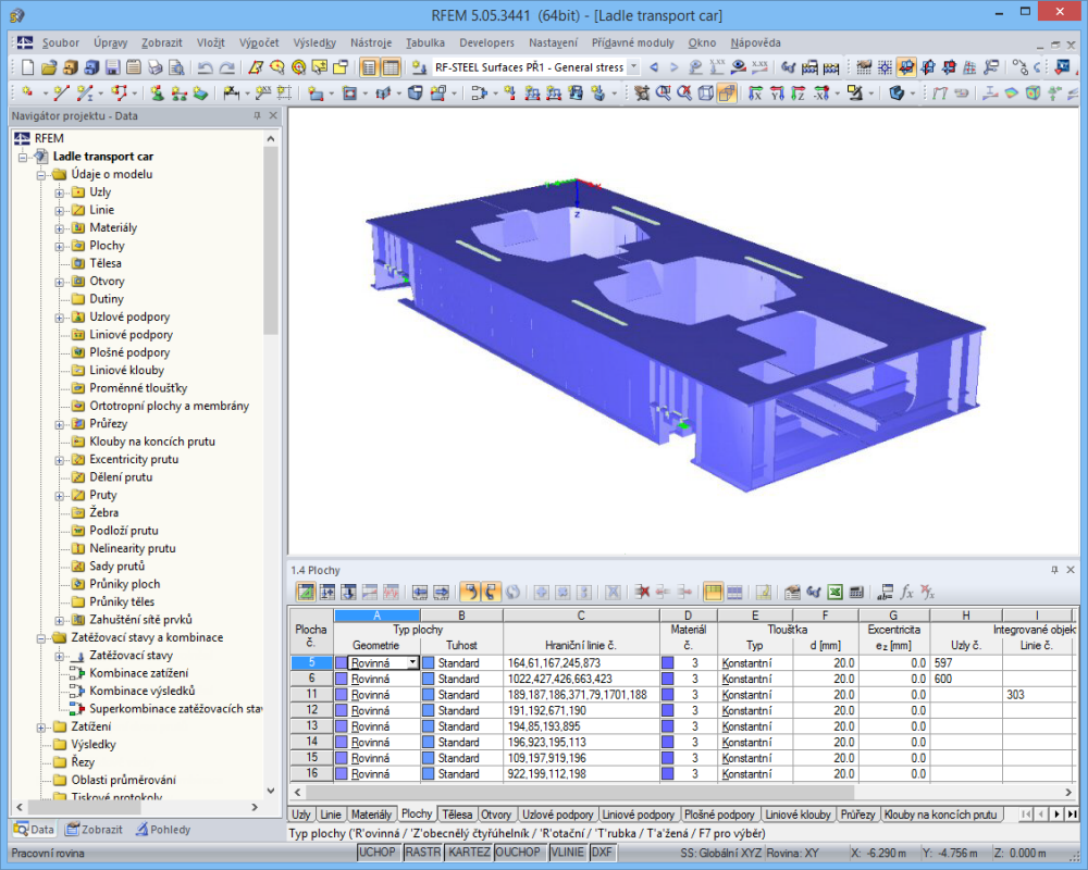Vozík pro transportní pánve