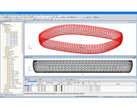 3D model nosné konstrukce Allianz arény v programu RSTAB (© IPL GmbH)