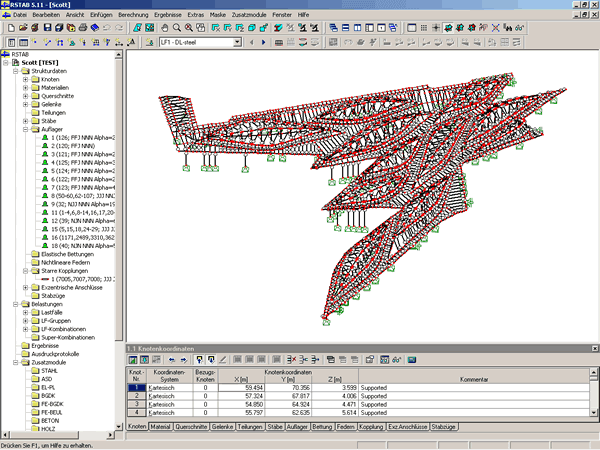 Foyer skotského parlamentu v Edinburgu