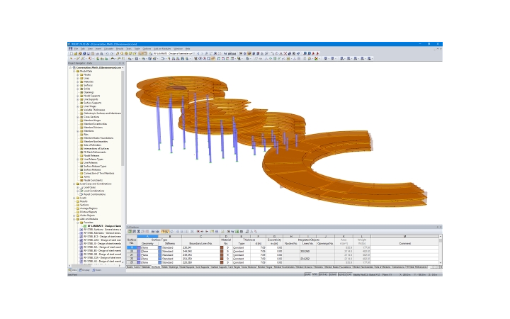 Model Conversation Plinth v programu RFEM (© Bensonwood)