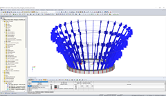 Modell der Meixi Urban Helix, Changsha in RFEM (© Weiske + Partner GmbH)