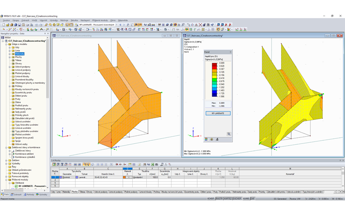 CLT schodiště ve výstavbě (© Naikoon)