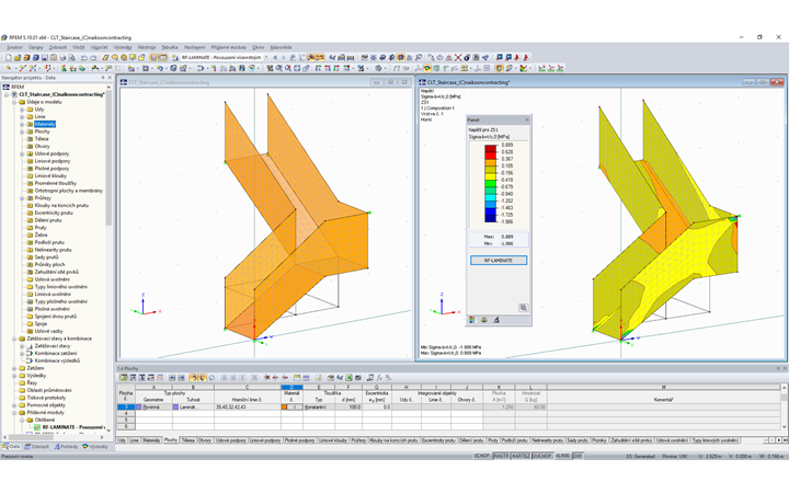 CLT schodiště ve výstavbě (© Naikoon)