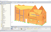3D model domu Haus Gables v programu RFEM (© Bensonwood)