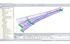 3D model pěší zóny v programu RSTAB (© Konstrukt: ING GmbH)