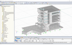 3D model „Cube B“ v programu RFEM (© kunstlin ingenieure)